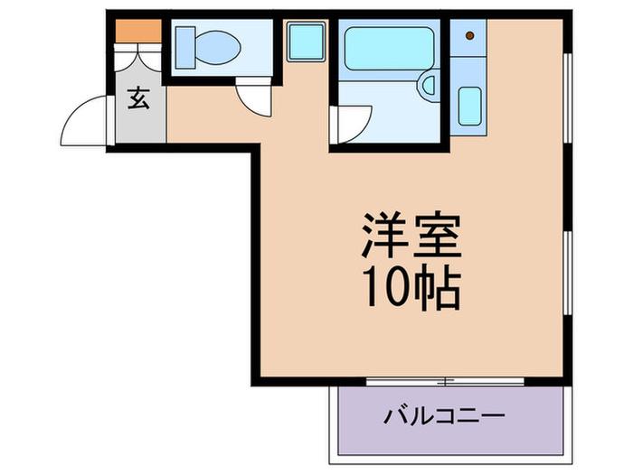 プレナード瑞起(ワンルーム/3階)の間取り写真