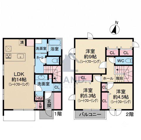 PROPRIA大濠(3LDK/1階)の間取り写真