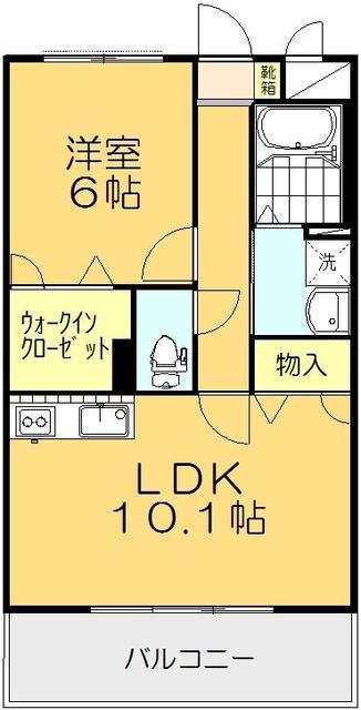 AMBITION(1LDK/1階)の間取り写真