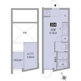 久我山テラス(ワンルーム/2階)の間取り写真