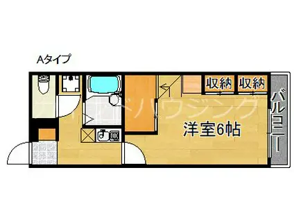レオパレスプロスペラーKOKADO(1K/3階)の間取り写真