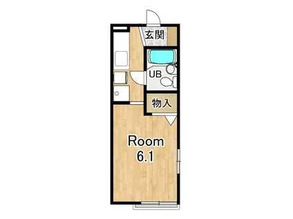 メゾンドオーエム(ワンルーム/1階)の間取り写真