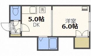 マイコート南郷ST(1DK/4階)の間取り写真