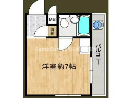 メゾン・ド・アトラー(ワンルーム/4階)の間取り写真