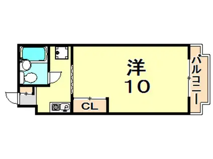グリーンハイツ中路(1K/3階)の間取り写真