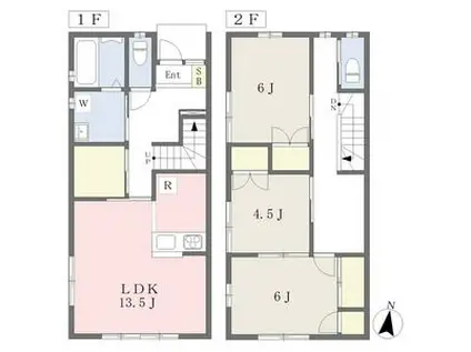 ニッカン1015(3LDK/2階)の間取り写真