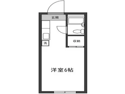 アズーレ八王子(ワンルーム/2階)の間取り写真