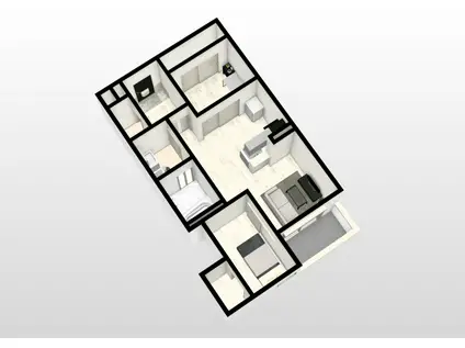 REGALEST 青江V(2LDK/1階)の間取り写真