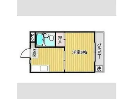 春風の庭とコテージ(1K/1階)の間取り写真