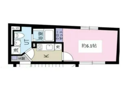 L ALLURE不動前(1K/4階)の間取り写真