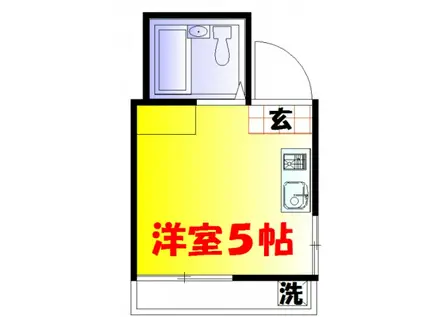 SKハイムII(ワンルーム/2階)の間取り写真