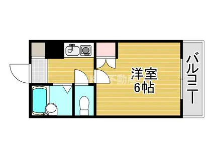 エムロード蒲生(1K/3階)の間取り写真