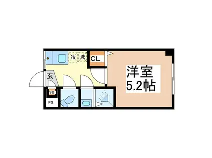 コスモ松本(1K/1階)の間取り写真