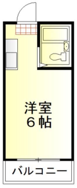 センチュリーハイム鶴ヶ島(ワンルーム/2階)の間取り写真