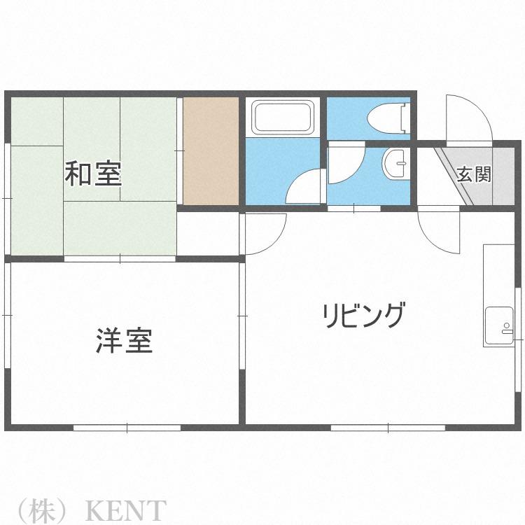 パレロワイヤル(2LDK/3階)の間取り写真
