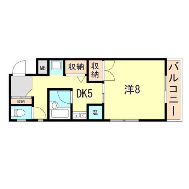 ピュア大久保(1DK/3階)の間取り写真