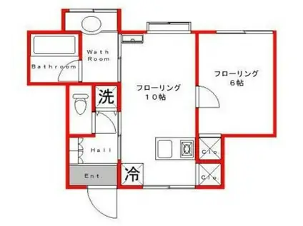 木REN舎(1LDK/1階)の間取り写真