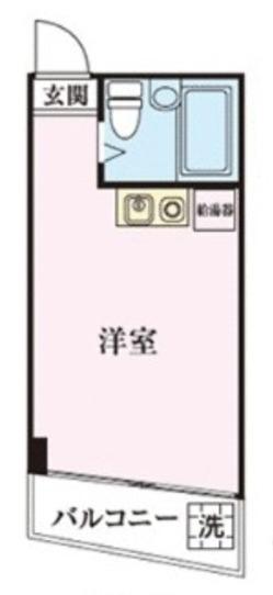 上井草マンション(ワンルーム/2階)の間取り写真