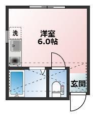 根岸プリチャーズ(ワンルーム/1階)の間取り写真