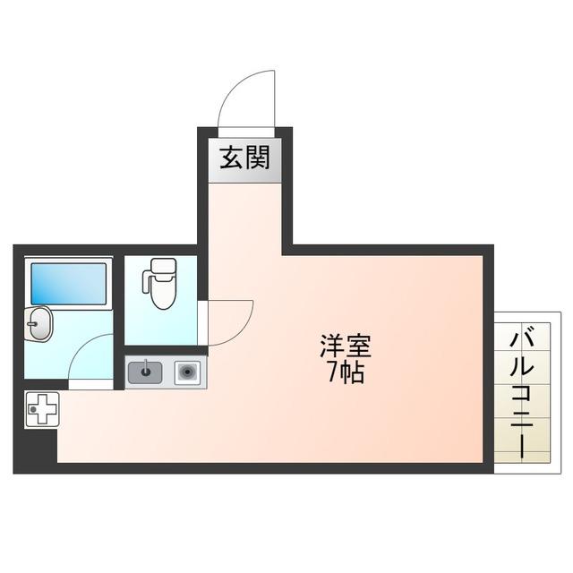 レジデンス堀江(ワンルーム/4階)の間取り写真