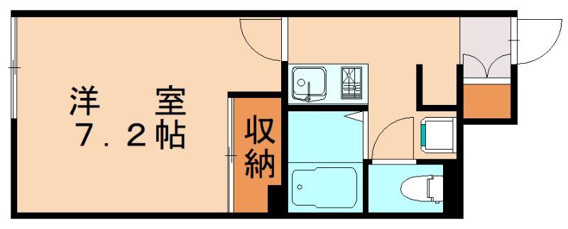 レオネクストフォレスト コート(1K/1階)の間取り写真
