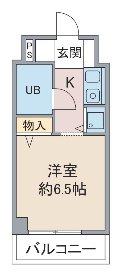 アネックス春日野(ワンルーム/5階)の間取り写真