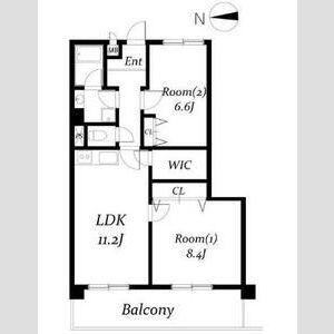 RESIDENCE TSUDA(2LDK/3階)の間取り写真