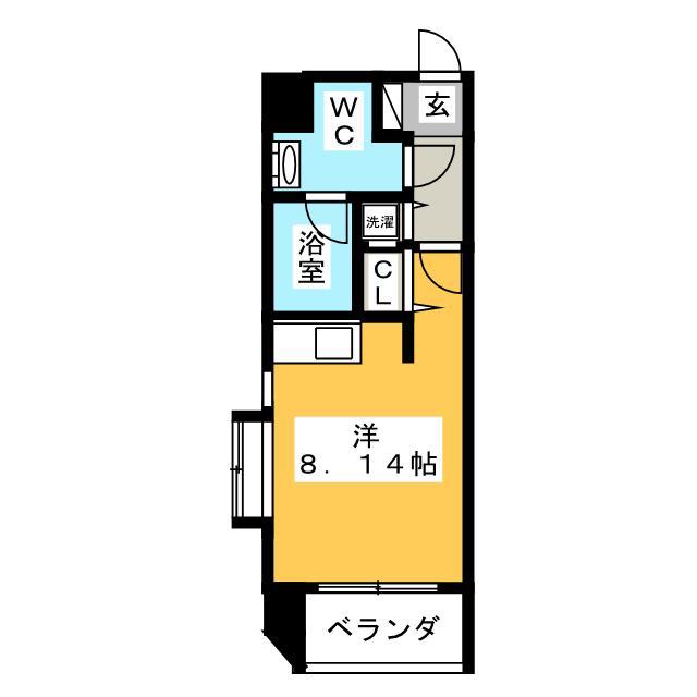 アヴァンツァーレ新宿ピアチェーレ(ワンルーム/10階)の間取り写真