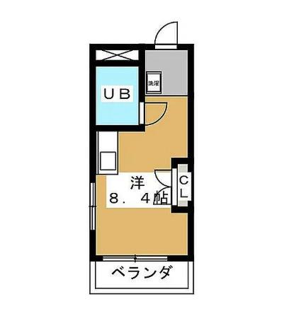 セントラルパレス(ワンルーム/3階)の間取り写真
