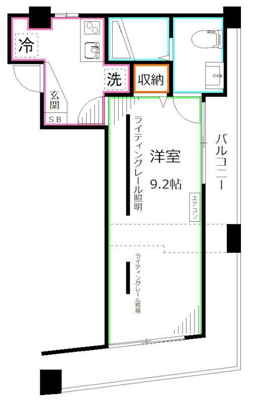 ヴェルステージ中野新橋II(1K/5階)の間取り写真