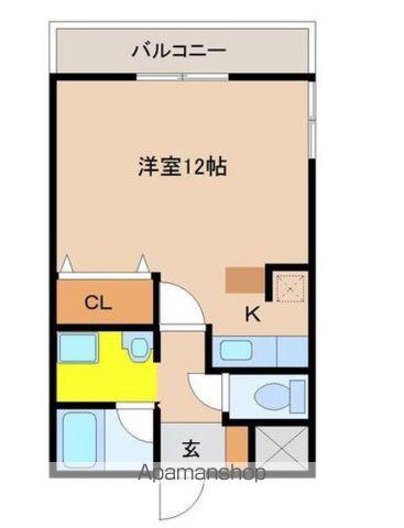 QRESTA(ワンルーム/2階)の間取り写真