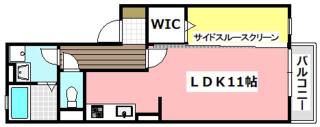 ストーク小野原 A棟(1LDK/1階)の間取り写真