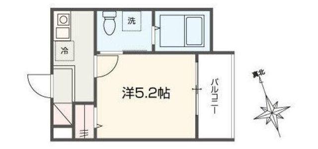 MELLAS吉祥寺(1K/2階)の間取り写真