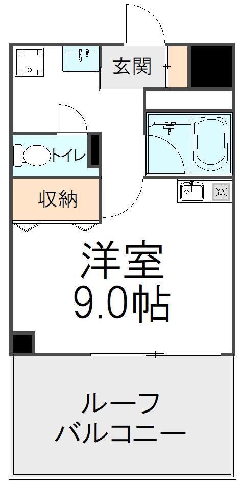アルシェ柏(ワンルーム/4階)の間取り写真