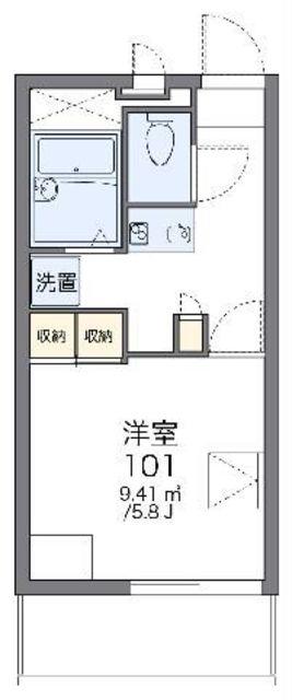 レオパレスKOUYA(1K/3階)の間取り写真