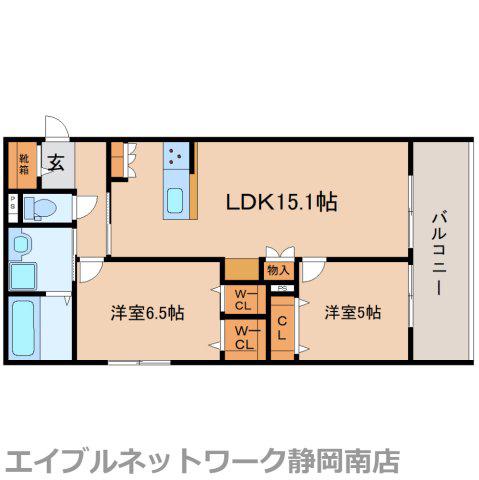 EMINENCEEEST(2LDK/3階)の間取り写真