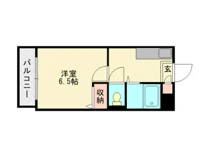 メゾン和白東(1K/3階)の間取り写真