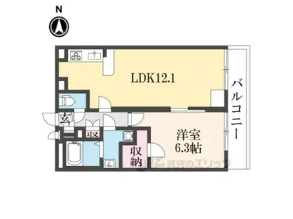 レオパレスエクセル耳成(1LDK/2階)の間取り写真