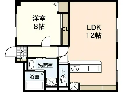 アルパウエストヴィラII(2LDK/6階)の間取り写真