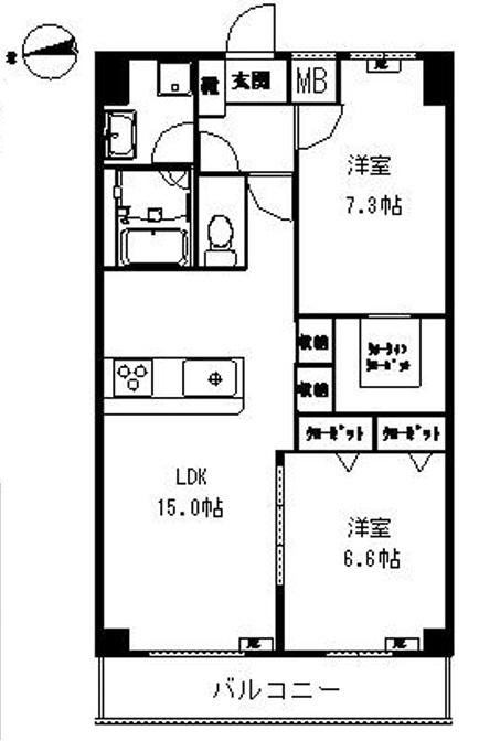 デラーノ(1SLDK/3階)の間取り写真