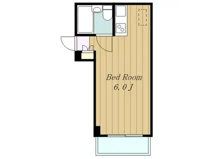 ジュネパレス相模原第21(ワンルーム/3階)の間取り写真