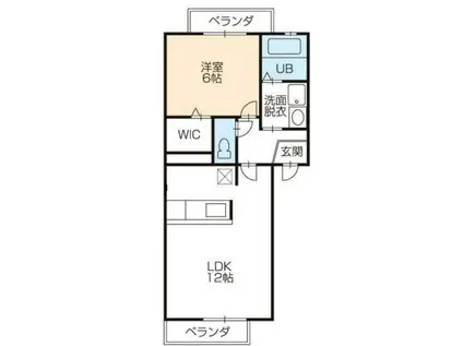 ベル カーサ(1LDK/3階)の間取り写真