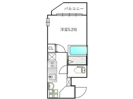 たすき新宿(1K/2階)の間取り写真