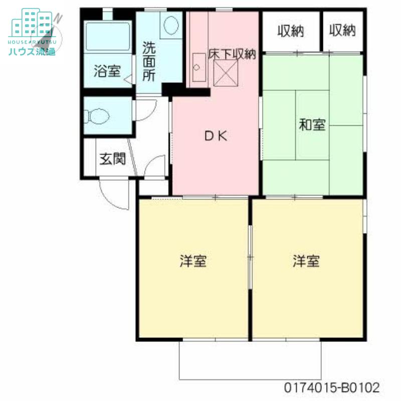 シャーメゾンK B(2LDK/1階)の間取り写真