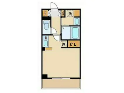 メイリリー経堂(ワンルーム/3階)の間取り写真