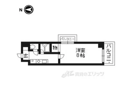 洛西メゾン(1K/6階)の間取り写真