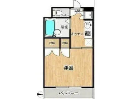 JLBグランエクリュ武蔵小金井(1K/1階)の間取り写真