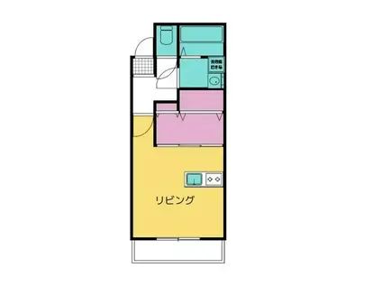 シャンボール(ワンルーム/3階)の間取り写真