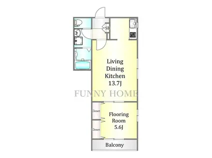 ヴィオール参宮橋(1LDK/3階)の間取り写真