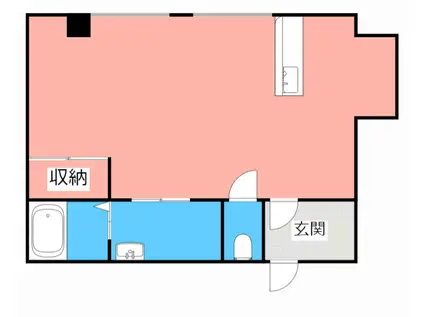 東浦町森岡前田(ワンルーム/2階)の間取り写真